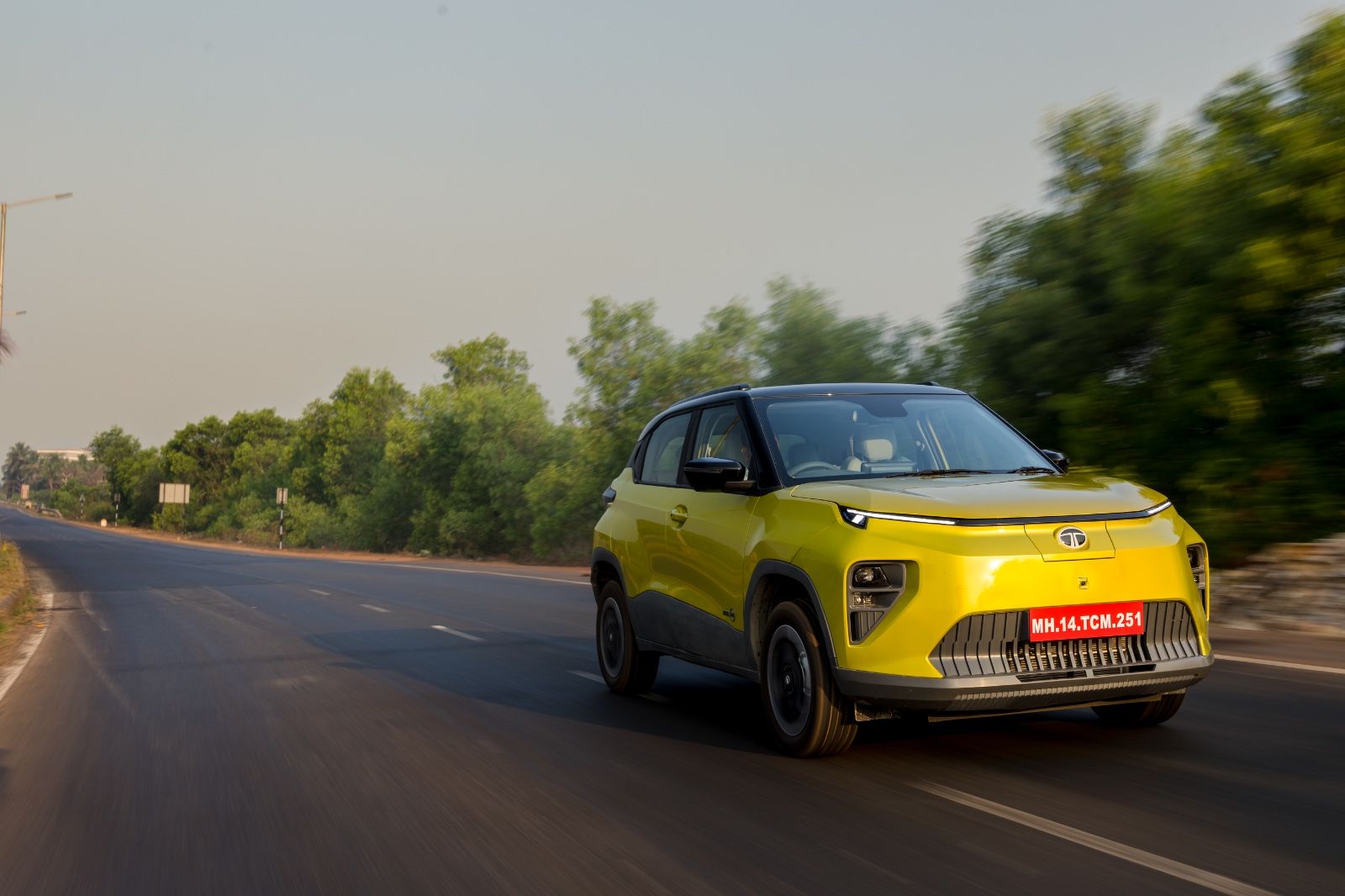 2026 Tata Punch EV facelift action shot