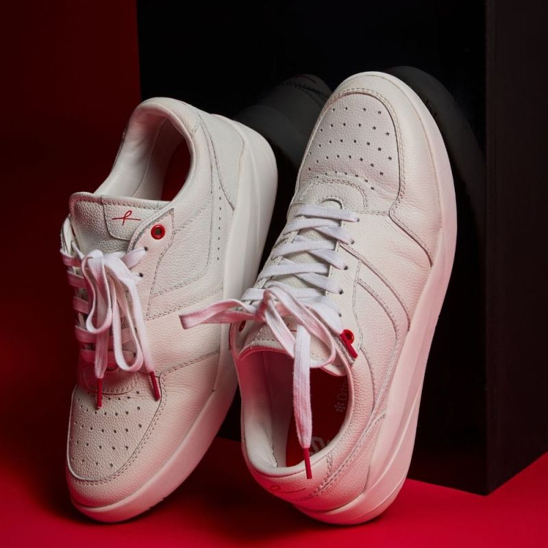 Arks White Leather Low Top Sneaker .jpg