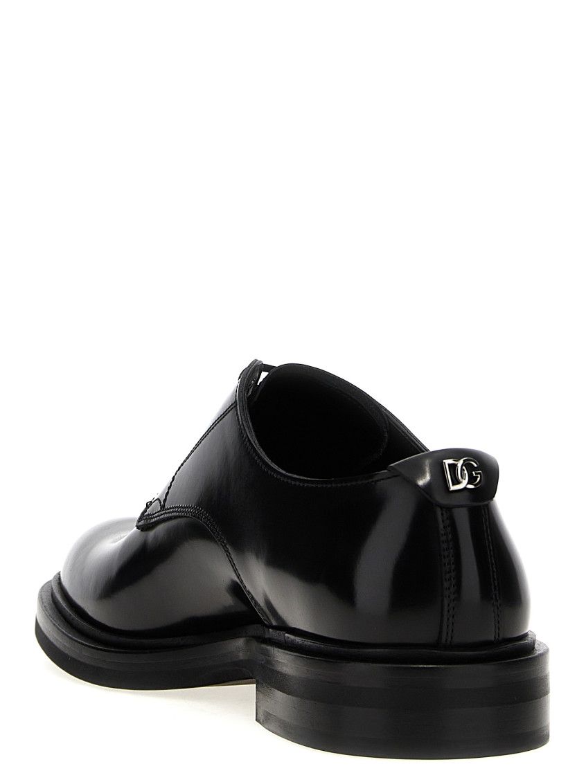 Dolce & Gabbana Black Leather Dress Shoes-2.jpg