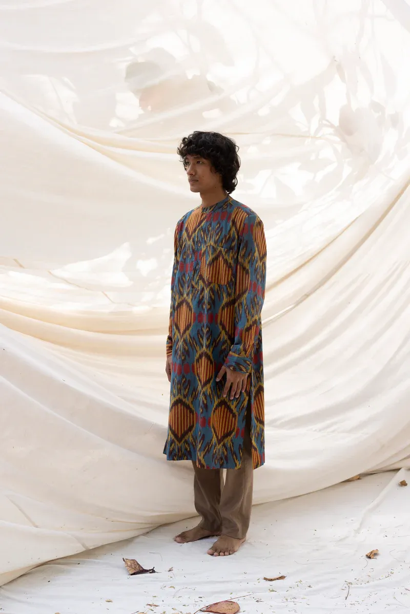 Ikat India Drut Mens Kurta .webp