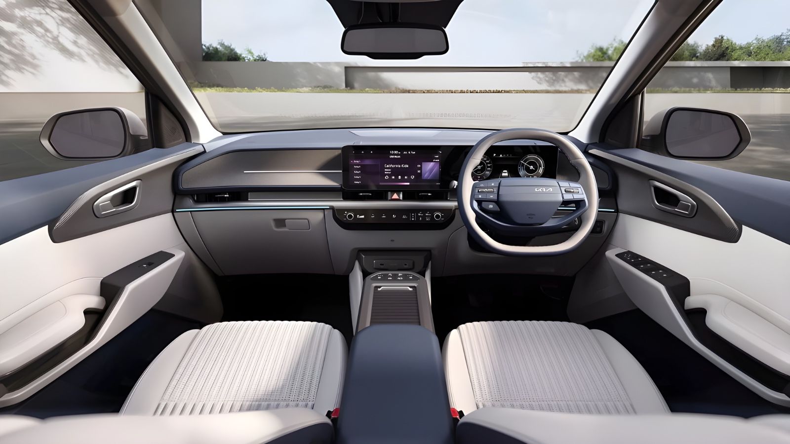 Kia Carens Clavis EV interior front
