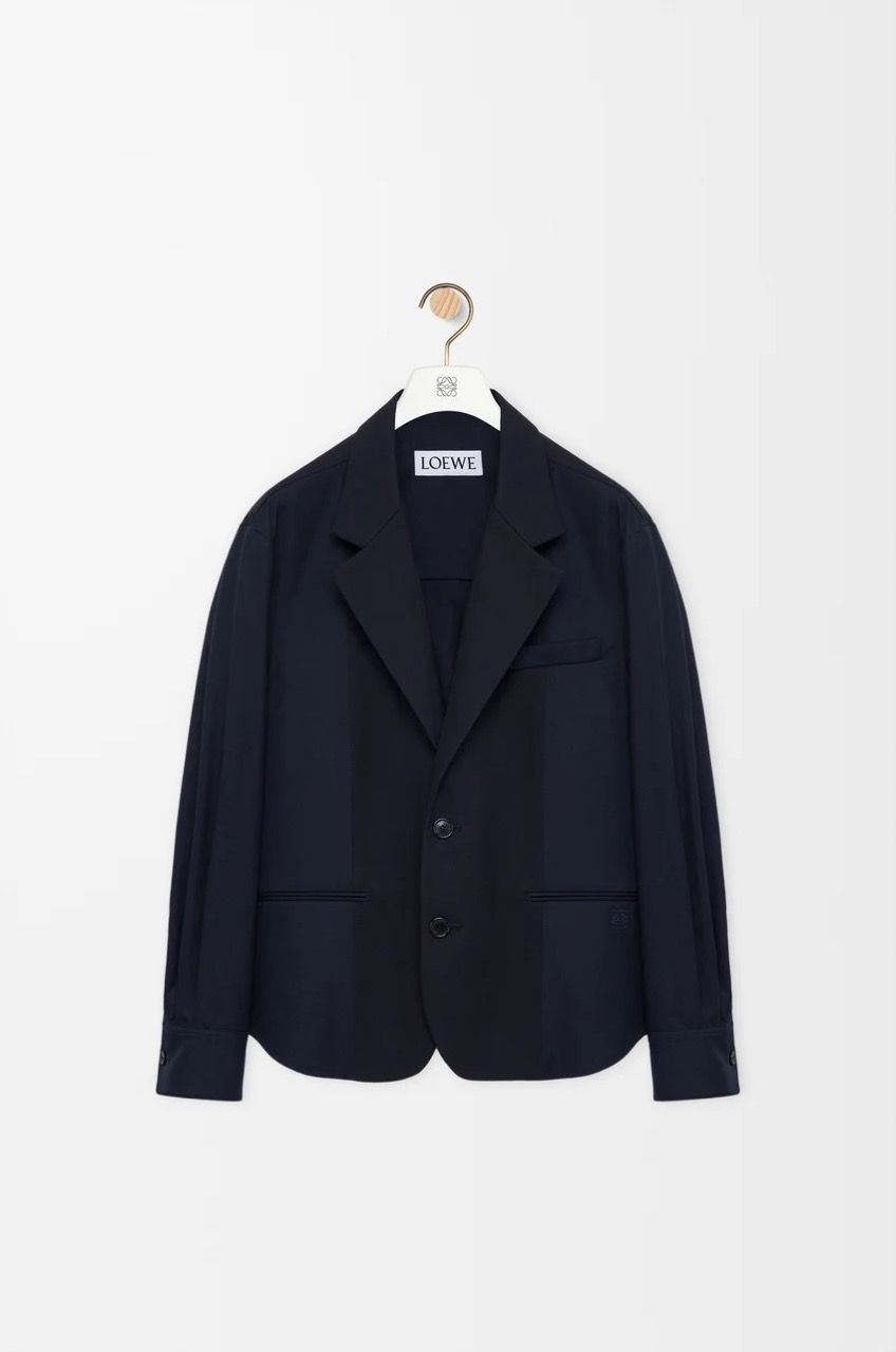 LOEWE Hybrid jacket in cotton and wool Large.jpeg