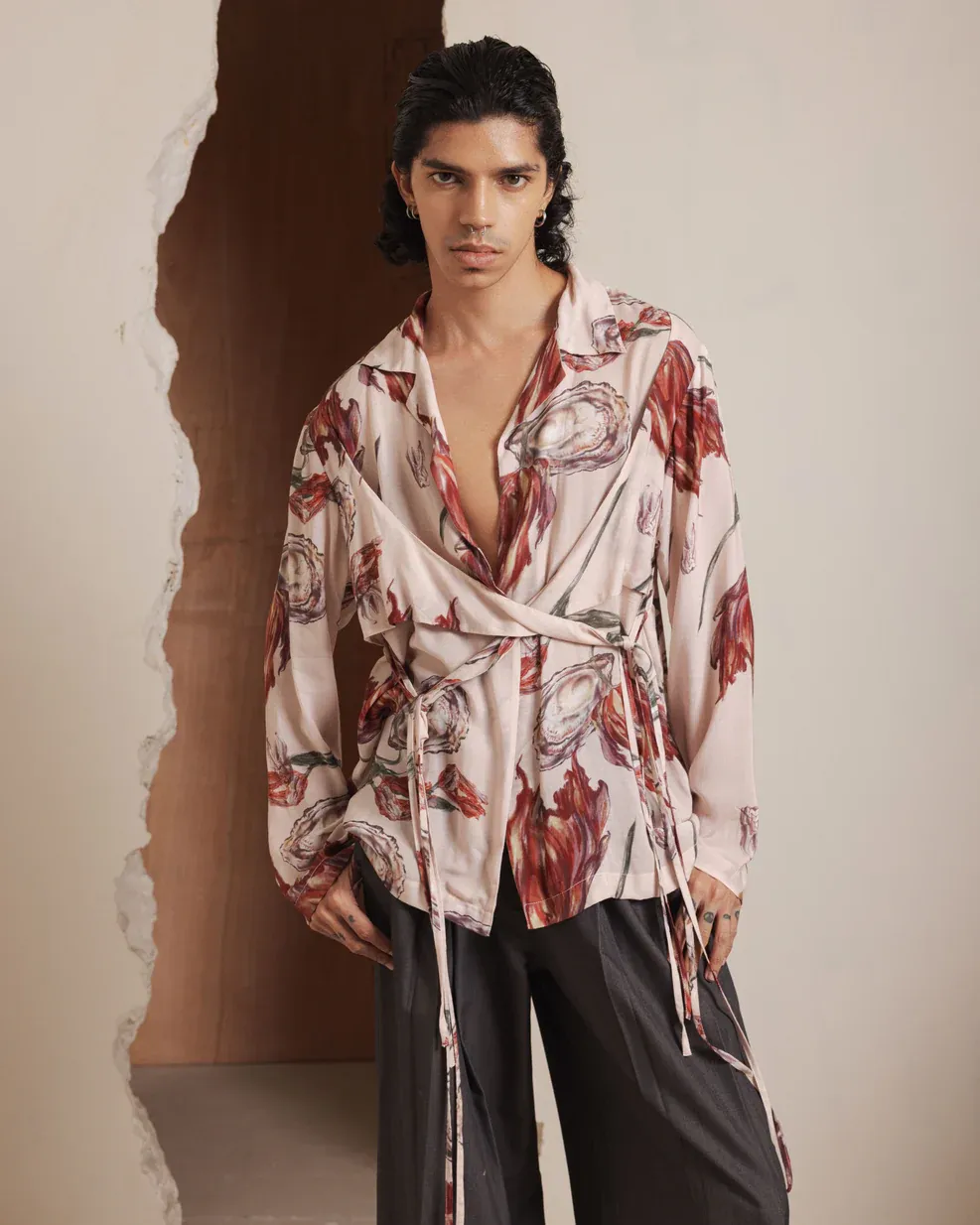 Polite Society Hibiscus Printed Overshirt .webp