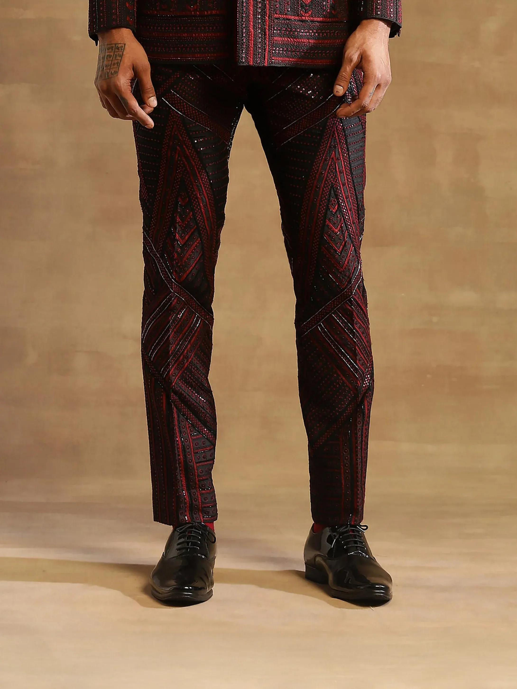 Raghavendra Rathore Nocturnal Fiesta Geometric Pant.webp