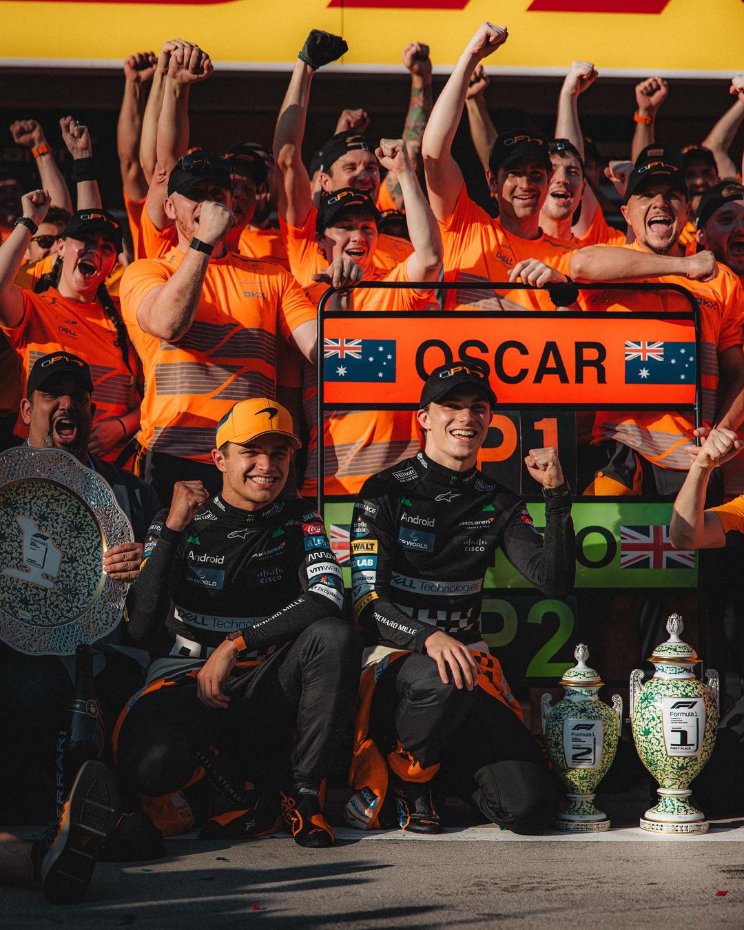 Lando Norris And Oscar Piastri - Drivers for the McLaren F1 Team