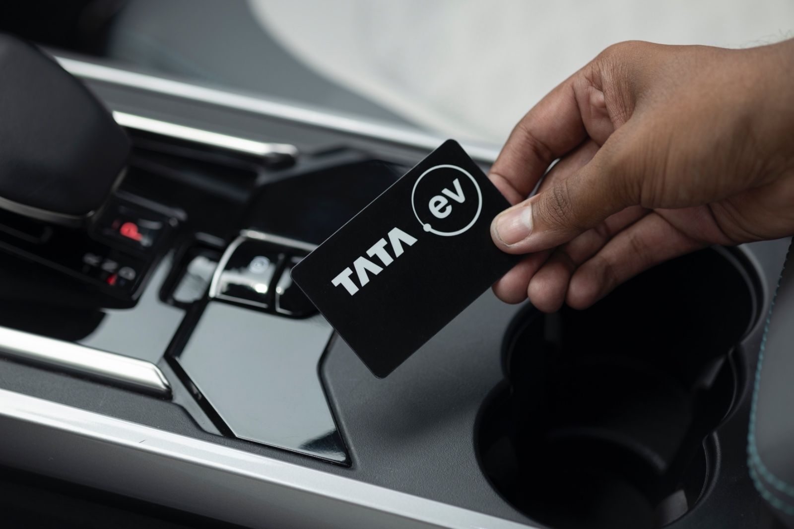 Tata Harrier EV first impressions key card
