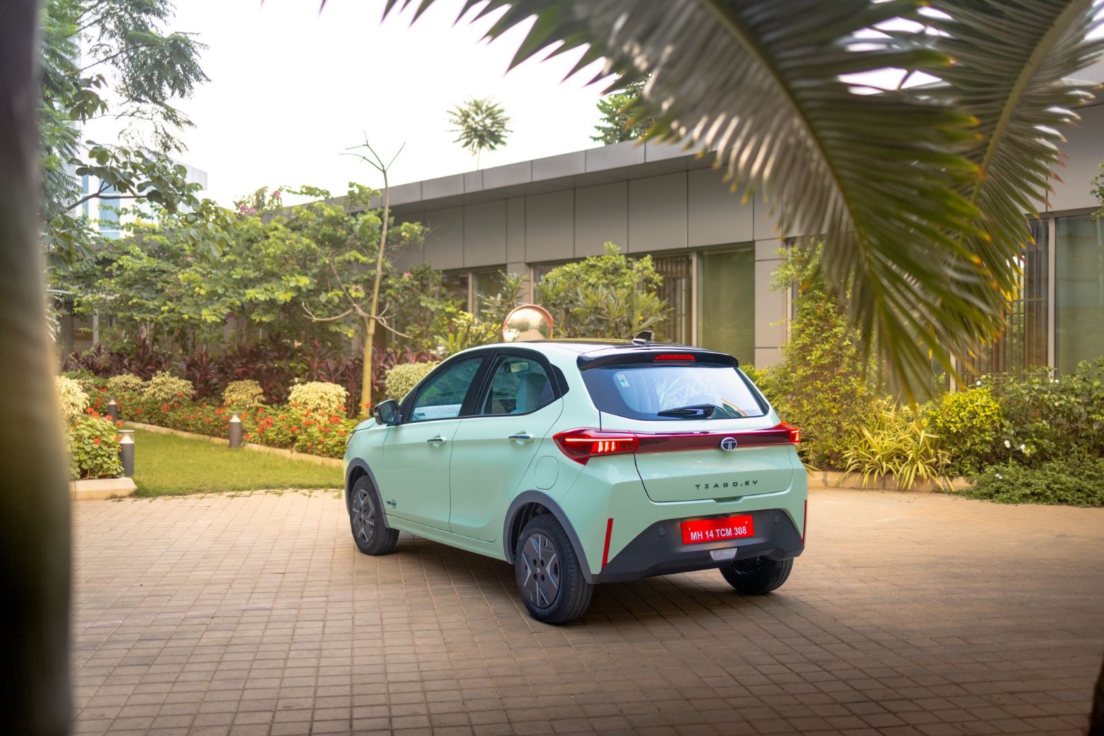 Tata Tiago 2026 rear three quarters static 2