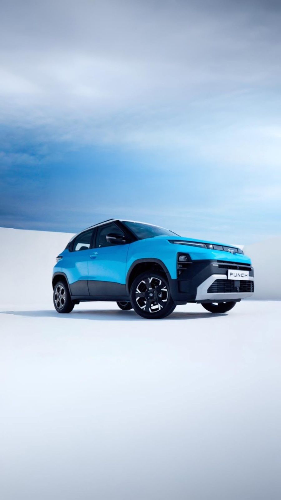 Tata punch first drive Jan 2026 static white background