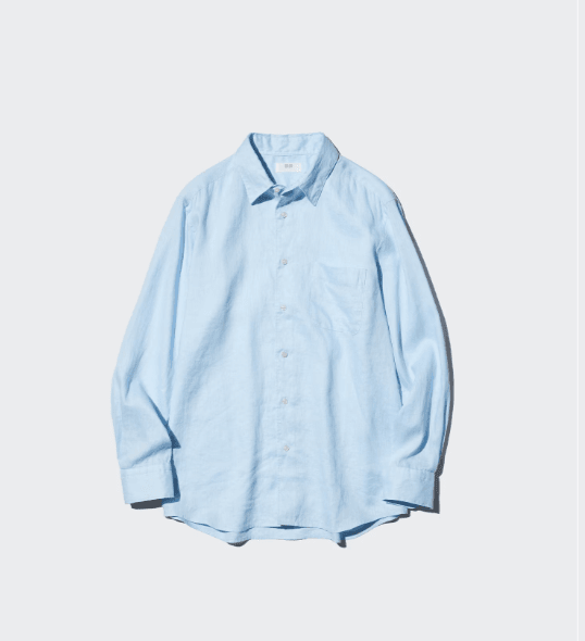 UNIQLO Premium Linen Long Sleeve Shirt.png
