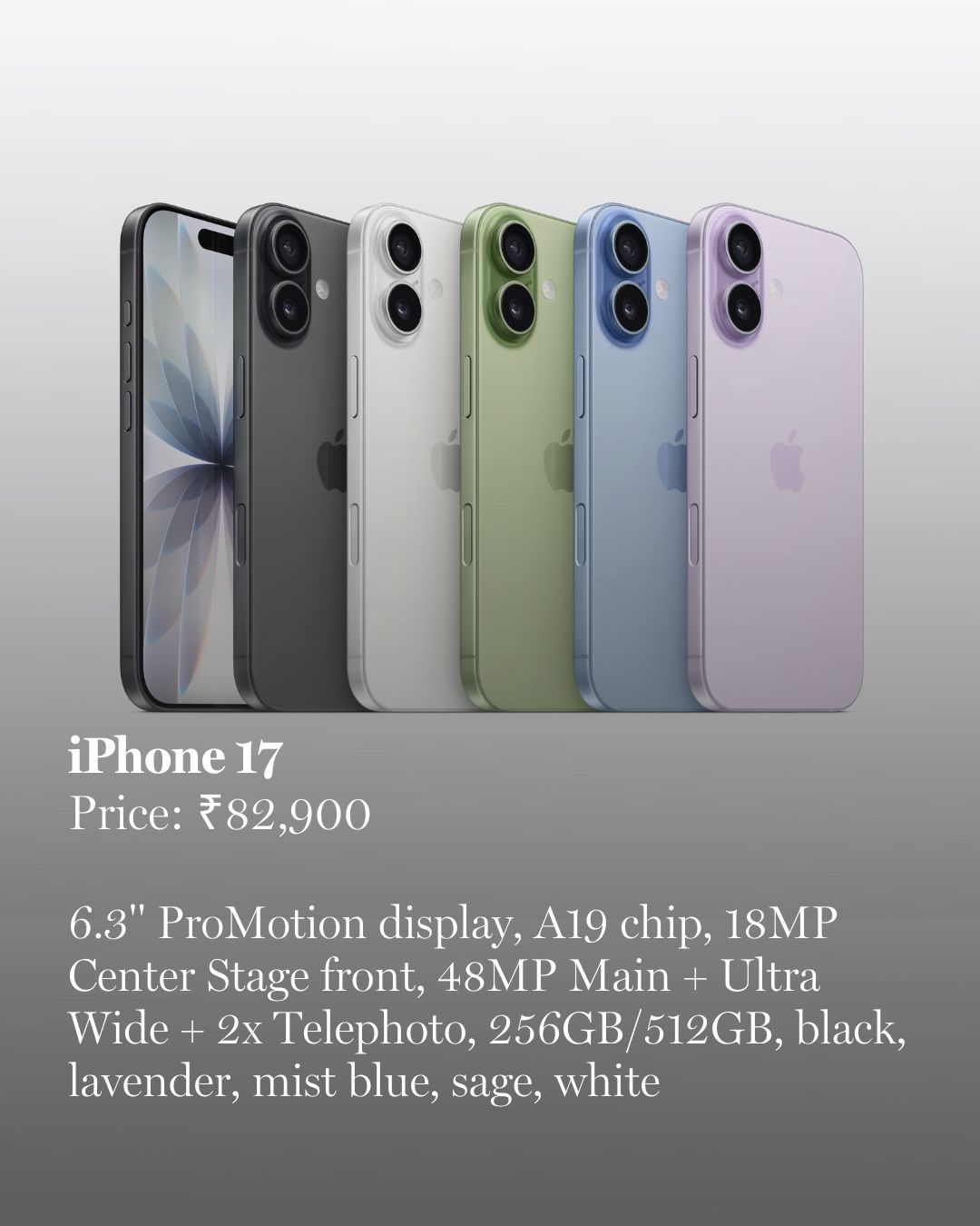 iphone 17 price story